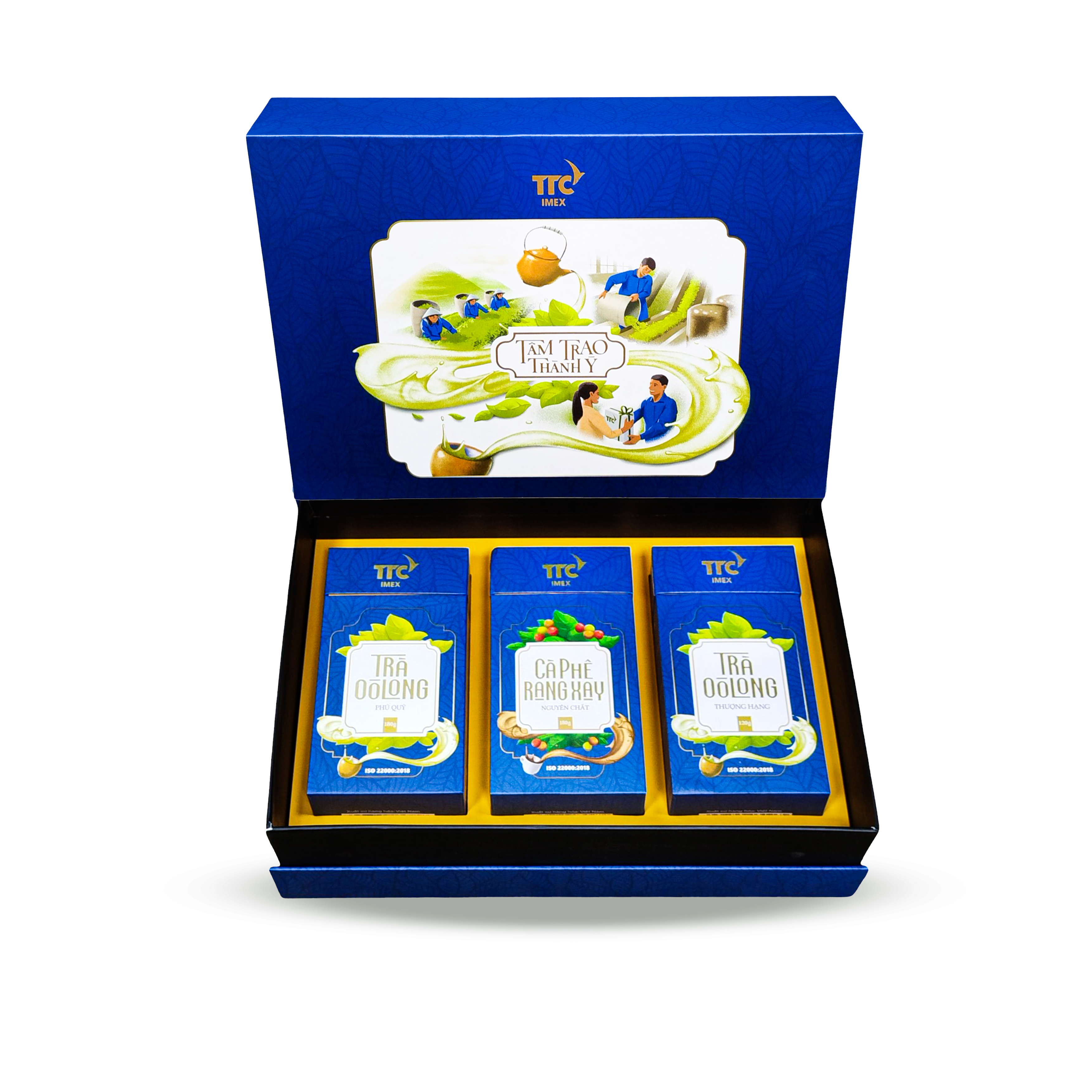 Bộ hộp quà Tâm Trao Thành Ý, set 3 hộp