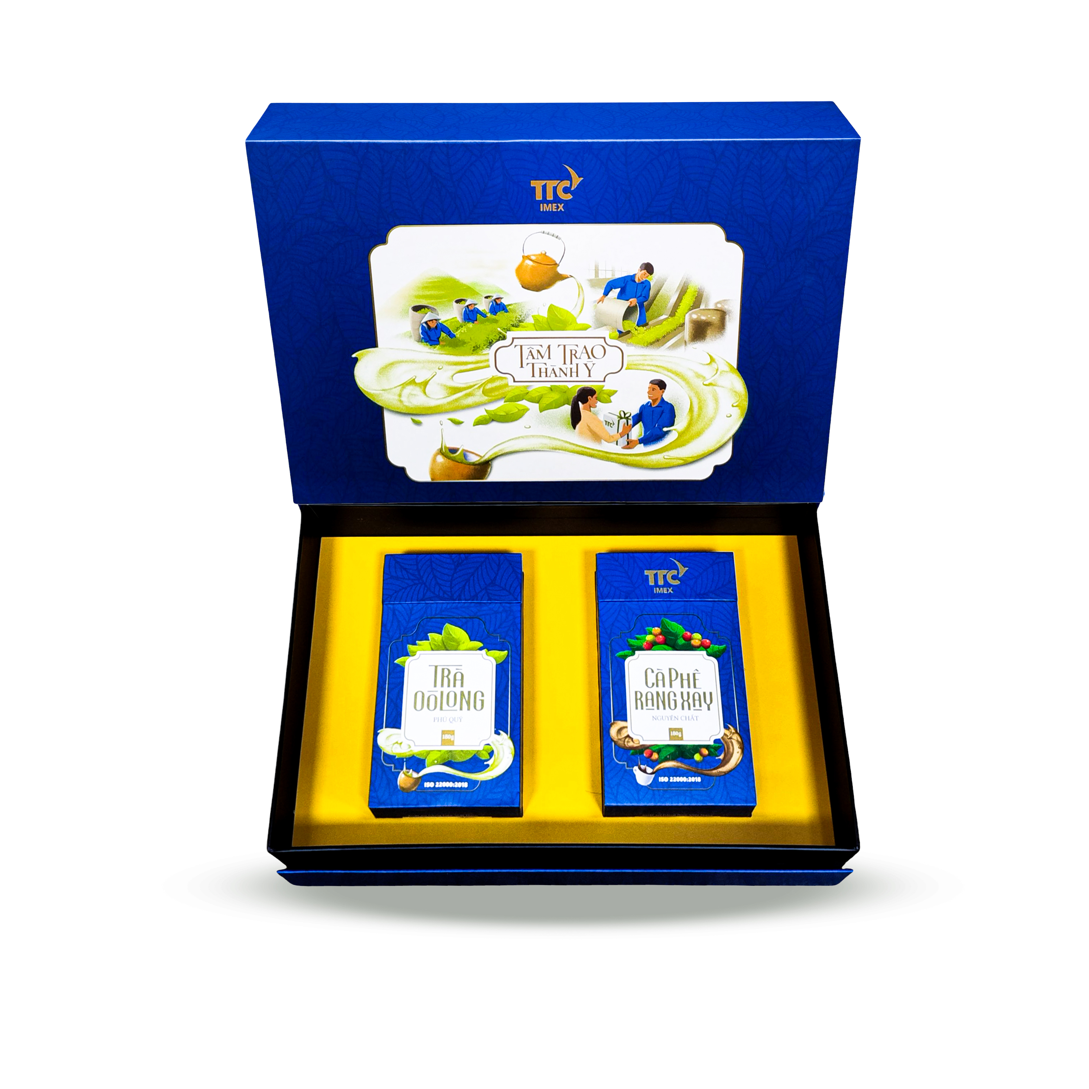 Bộ hộp quà Tâm Trao Thành Ý, set 2 hộp